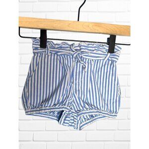 Baby Gap 5T Coastal Beach Short Blue White Stripe 100% Cotton Seersucker Bloomer
